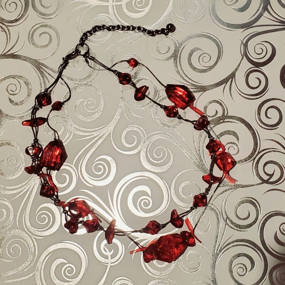 Vintage Unique Red Rock Necklace - Picture 6 of 6